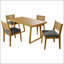 Ensemble de table et chaises d'extérieur en bois d'acacia avec coussins épais pour un confort et une durabilité toute l'année-129435716
