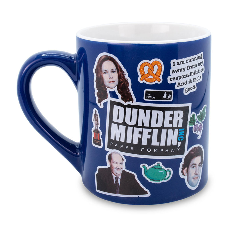 Tasse en céramique à imprimé The Office | Peut contenir 14 onces