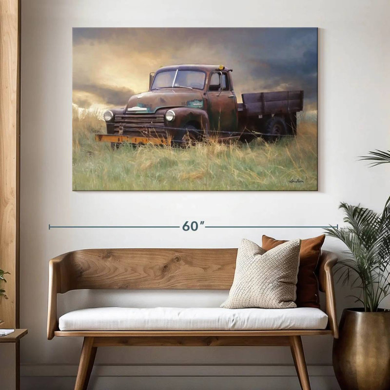 Mehar Rusty Chevy, 34" H x 51" W