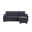 Canapé-lit modulaire réversible en chenille gris anthracite l 91 po Mackenzie-1109461111