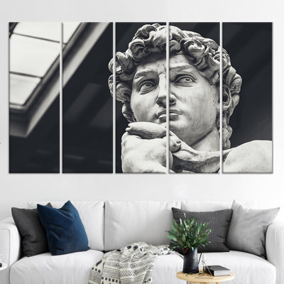 Art mural de Michelangelo, David, reproduction d'art sur toile 5P