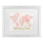 Art encadré mat Sue Schlabach «Across The World Shes Going Places Pink»-1224938469-1224938479