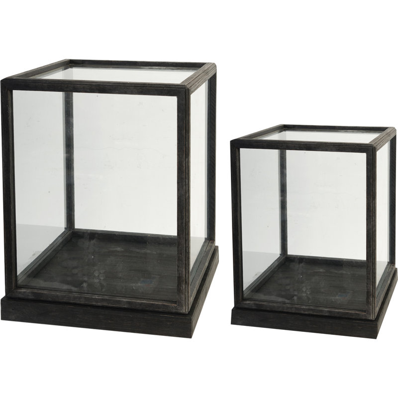 S/2 Xylon Square Candle Holder