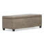 Banc de rangement avec repose-pieds de rangement rectangulaire en cuir végétalien l 48 po avec mousse à haute densité Lilli Lilli-1784962537