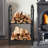 Double-Layer Metal Firewood Rack with Tools-1244296867