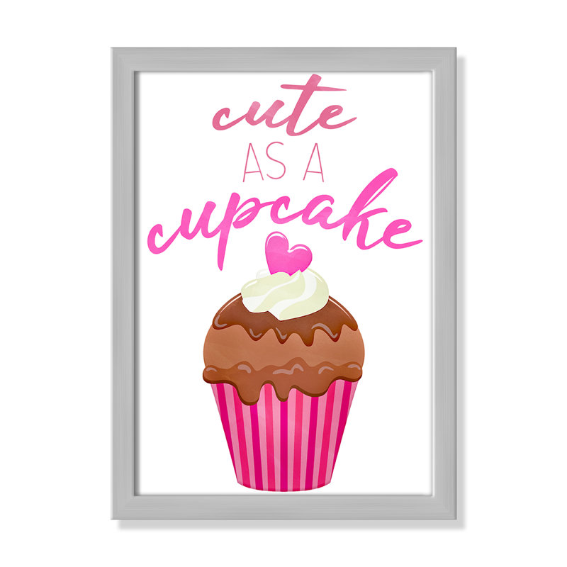 Mignon comme un petit gâteau Mignon comme un petit gâteau, H 14 po x l 11 po x P 1,19 po, Encadré de boîte blanc