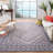 Seguin Natura Hand Woven Wool/Cotton Geometric Rug in Gray-336112788