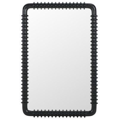 24" Black Accent Mirror
