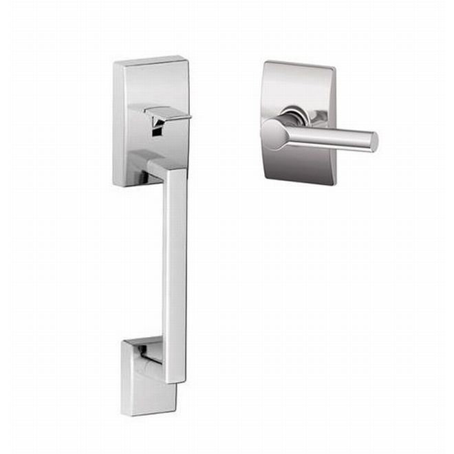 Century Lower Half Handleset with Broadway Door Lever (Deadbolt Sold Separately) Schlage 