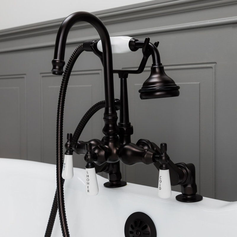 Deck Tub Spout with Diverter, Oil Rubbed Bronze