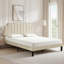 Grand lit avec tête de lit capitonnée réglable, lit plateforme, sommier et sommier-1819051359-1819051355