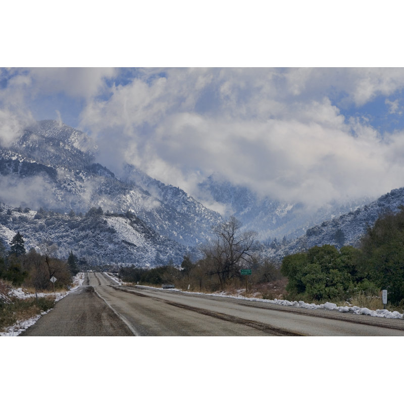 Road To The Snow - Wrapped Canvas Print, 30cm H x 46cm W