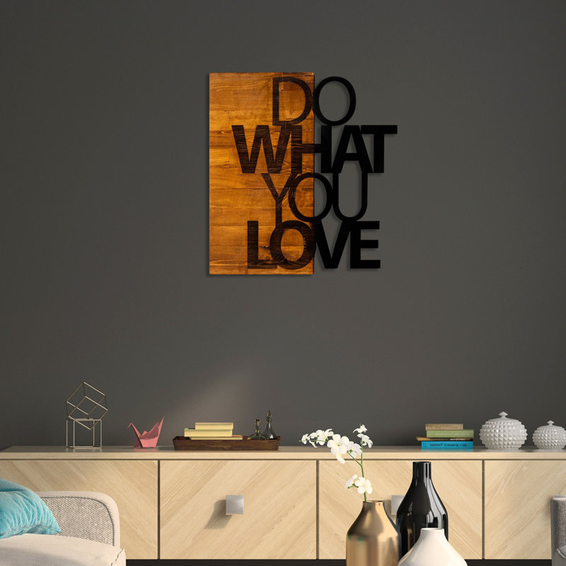 Accessoire mural décoratif en bois, finition noyer et noir, 21,3 po x 22,8 po | 50% bois véritable (épaisseur: 1,2 po) et 50% métal | Fixation murale facile, texture unique et variations de couleurs pour un décor intérieur élégant