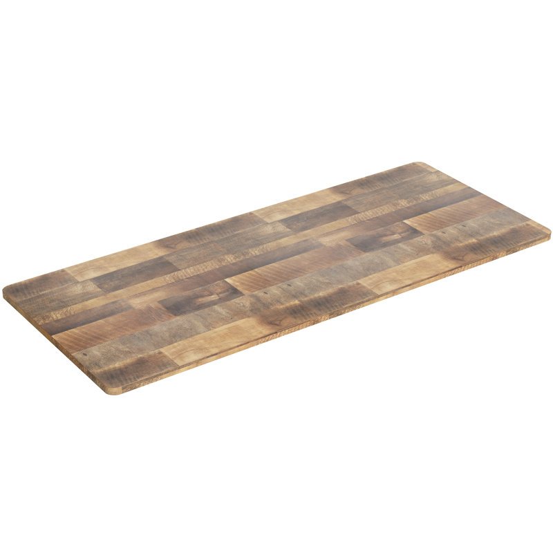 Universal Table Top for Sit to Stand Desk Frames, Reclaimed Wood, 3-Piece, 71" x 30"