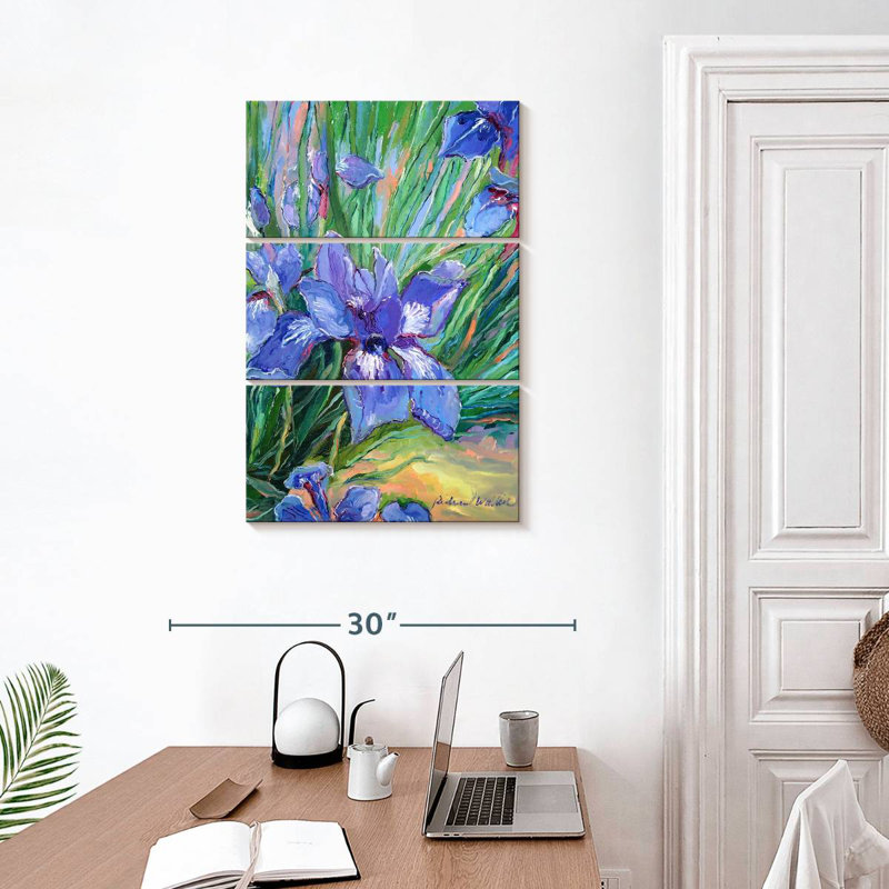 Harnek Iris Fleurs II, H 32 po x l 20 po