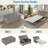 Convertible Ottoman With A Folding Sofa Bed, Metal Frame, Memory Mattress And Tufted Design-239723725