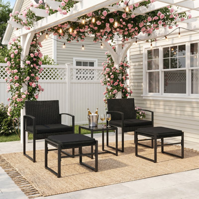 Outdoor Conversation Set with Cushions