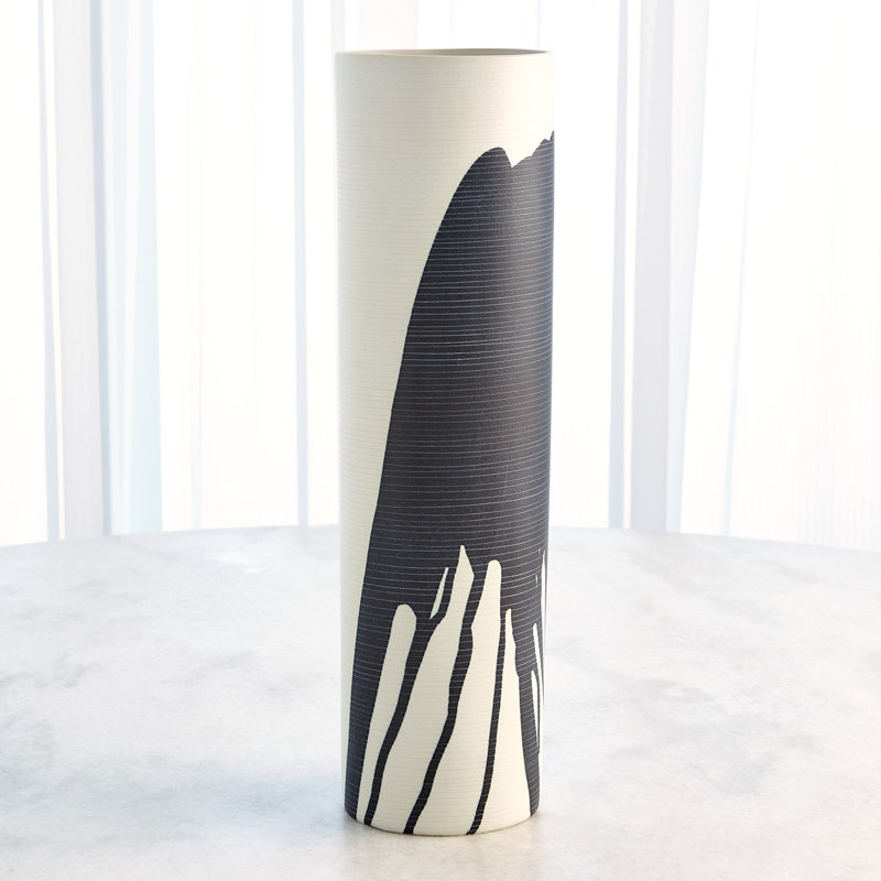 Handmade Porcelain China Table Vase, 19.5" H x 5.75" W x 5.75" D