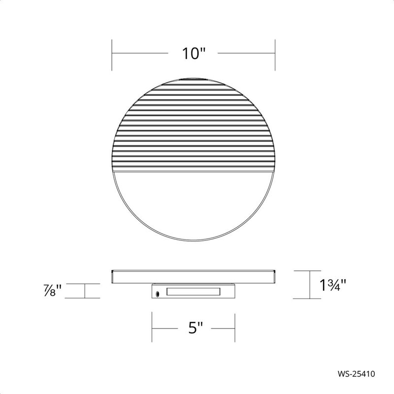 Crescent LED Wall Sconce, 4000
