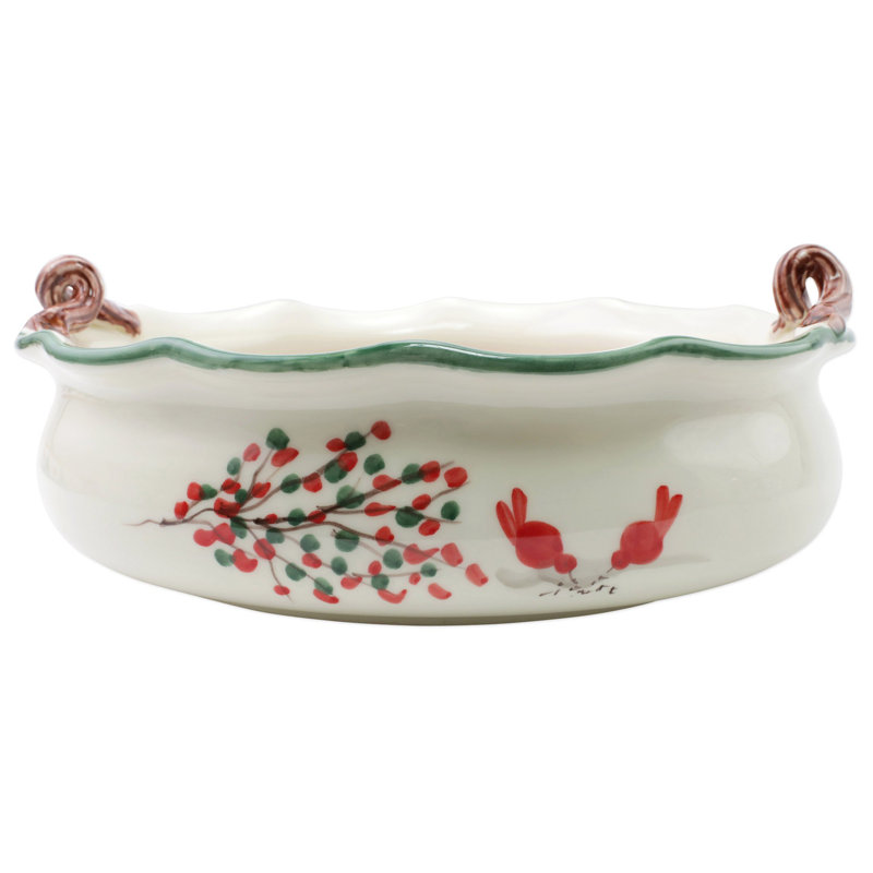 VIETRI Old St. Nick Serving Bowl