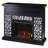 Marsallo Contemporary Electric Fireplace  Black