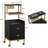 Utility Cart with Storage Drawers, Trolley with Metal Tool Holder and Basket-117586502-128124265