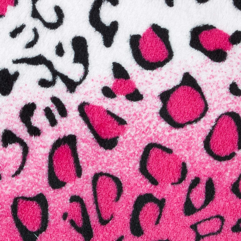Couverture luxueuse à imprimé zébré, Rose, Très grand