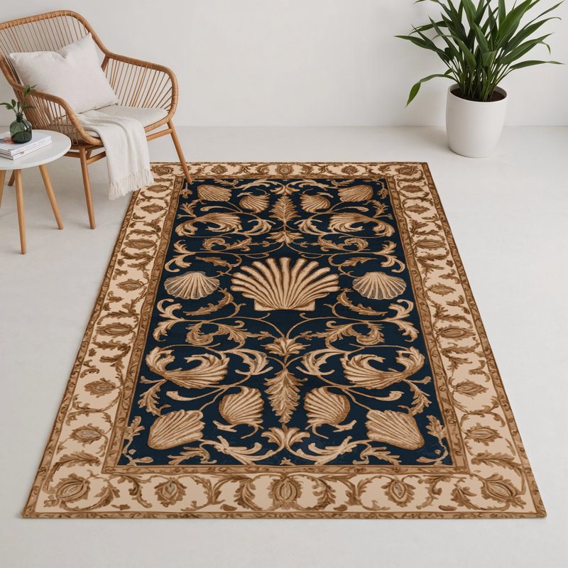Tapis d'intérieur et d'extérieur brun français, Rectangulaire 3 pi x 5 pi
