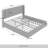 KING SIZE WINGBACK PLATFORM LIFT UP STORAGE BED IN BROWN LINEN-276082735-276082732