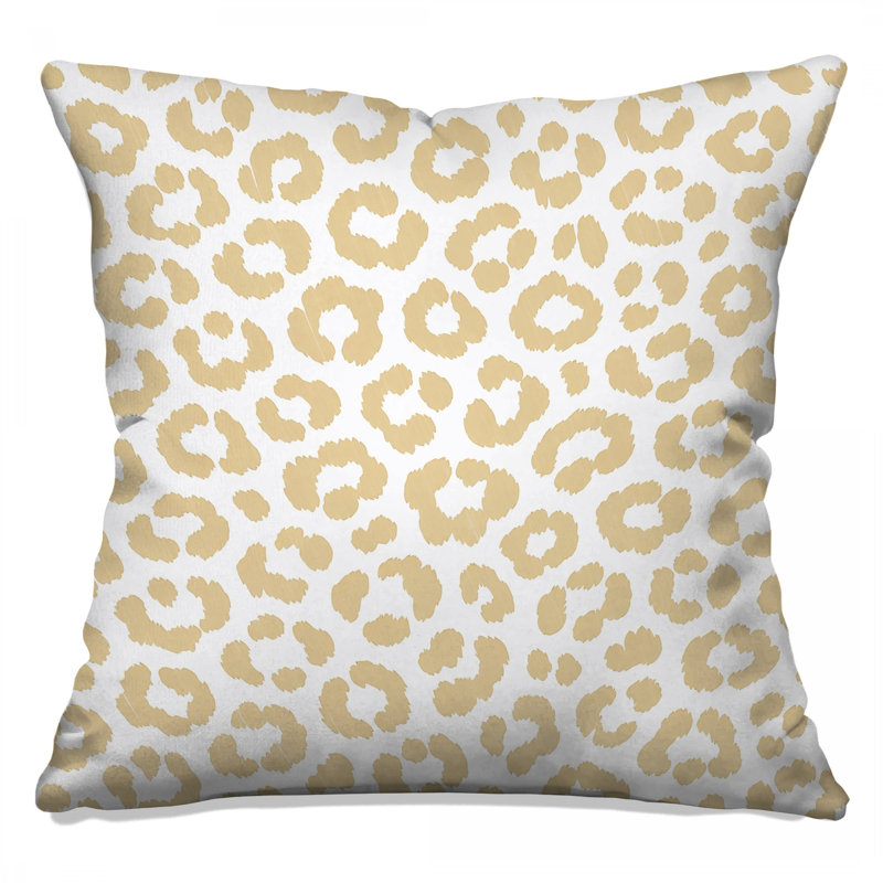 Leopard Print Pattern Double Sided Throw Pillows, 20 x 20 inches