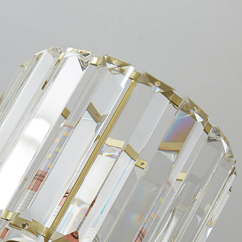 Osaze 1-Light 11cm Modern Crystal Semi Flush Mount Ceiling Light
