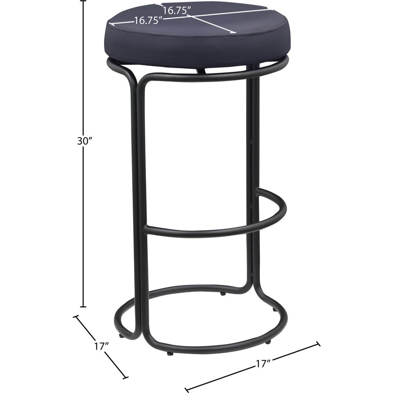 Tabouret de bar Skyelee, Noir