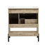 Meuble-lavabo moderne en bois 30 po avec tiroir coulissant, lavabo en céramique et tablette ouverte