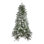 6.5' Pre-Lit Led Flocked Mixed Colorado Pine Artificial Christmas Tree - Clear Lights