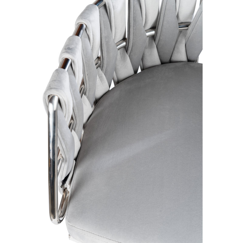 Tabouret de bar pivotant et réglable en hauteur Piedmonte, Doré, Gris
