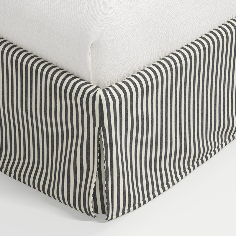 Stoffer Home x Cloth and Co. Maura Bed, King, Jane Stripe Carbon