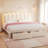Daphne Upholstered LED Bed Frame With Drawer & Adjustable Headboard, Kids Beds-228661469-227418666