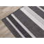 Tapis de salon en polyester à rayures grises Colaine-1237047685