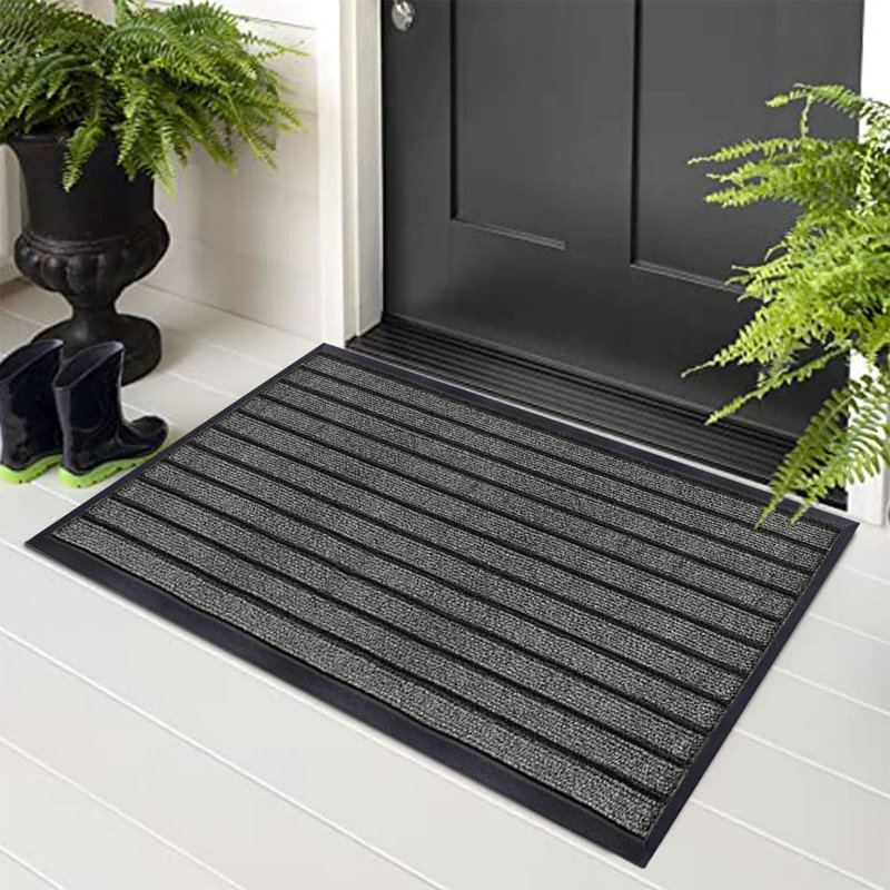 High Quality Non-Slip Indoor/Outdoor Door Mats, 80cm W x 150cm L, Grey