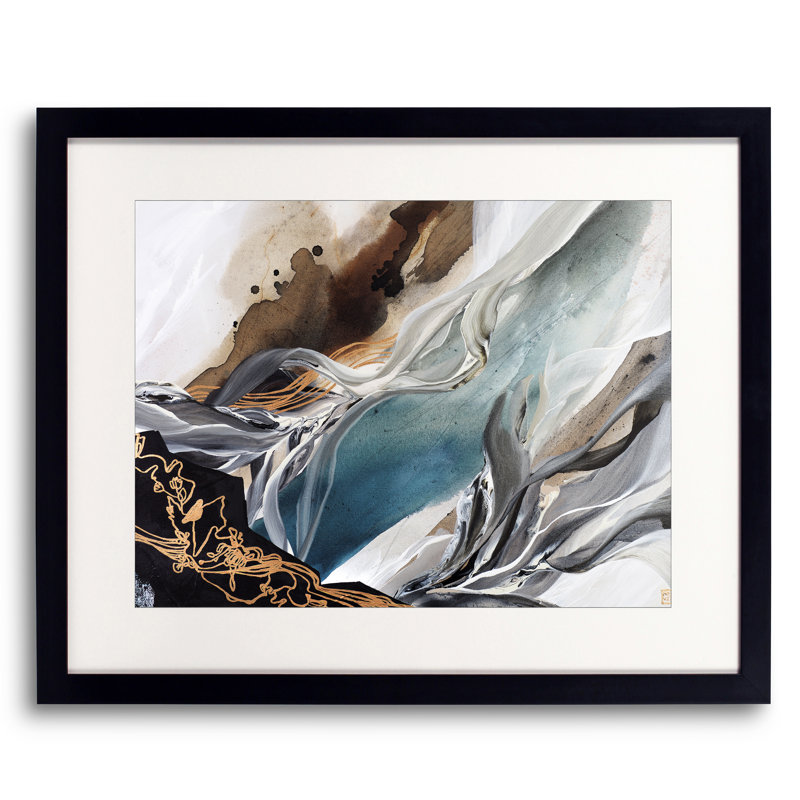 Elemental Print by Novi Lim, Black Framed Paper, 24" H x 30" W