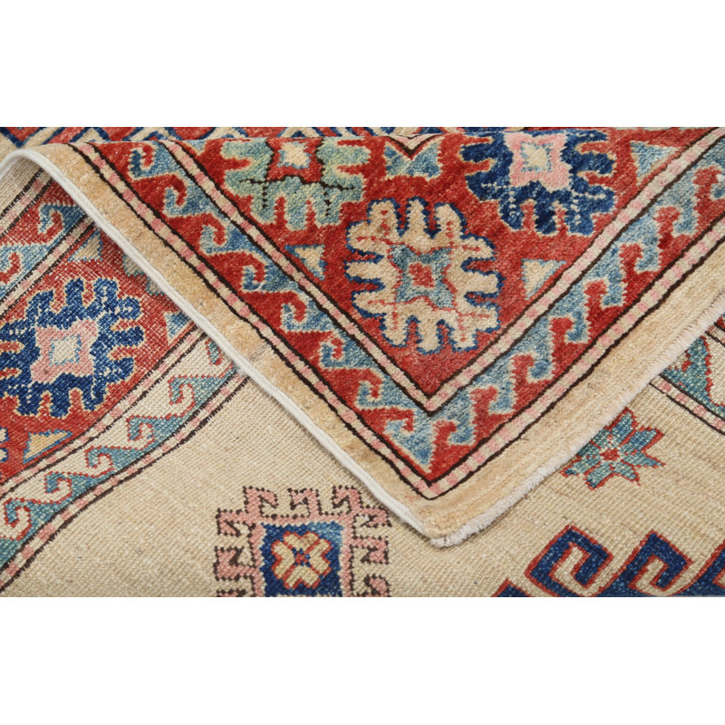 Tapis turc noué à la main 4,8 x 7 pi 100% laine pour le salon et la chambre à coucher