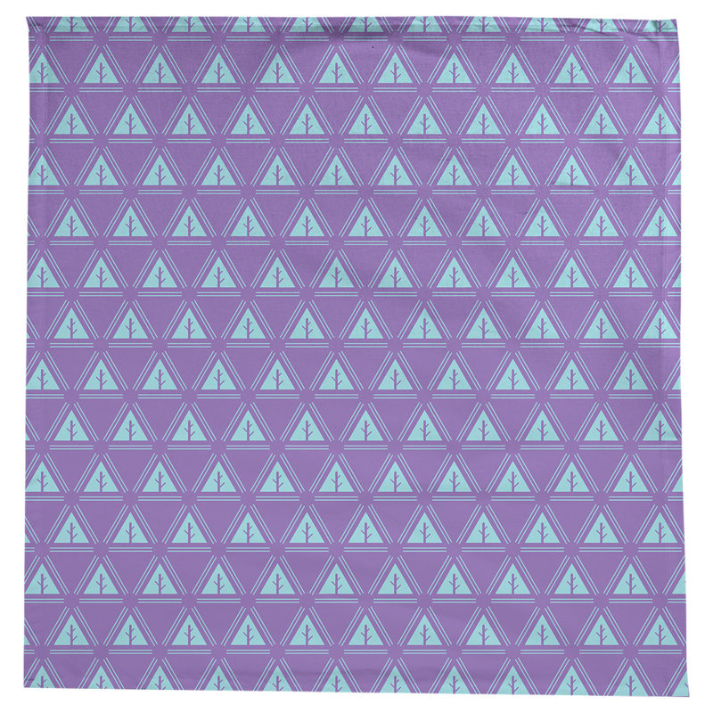 Nappe d’arbre minimaliste classique Barbra, Mauve / bleu sarcelle
