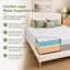 10 Inch  Queen Gel Memory Foam Large Mattress, Suitable For Cool Nights And Decompression, Medium Plush Mattress-838152110-838152109