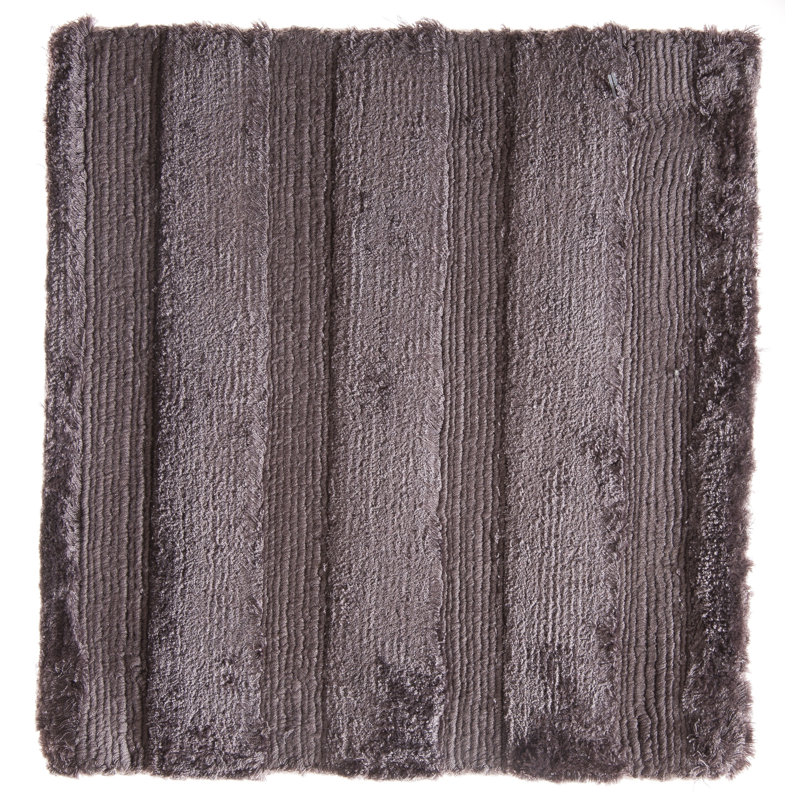 Bonn Hand-Loomed Striped Area Rug in Plum, Square 11'