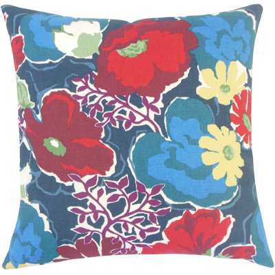 Urijah Floral Cotton Throw Pillow