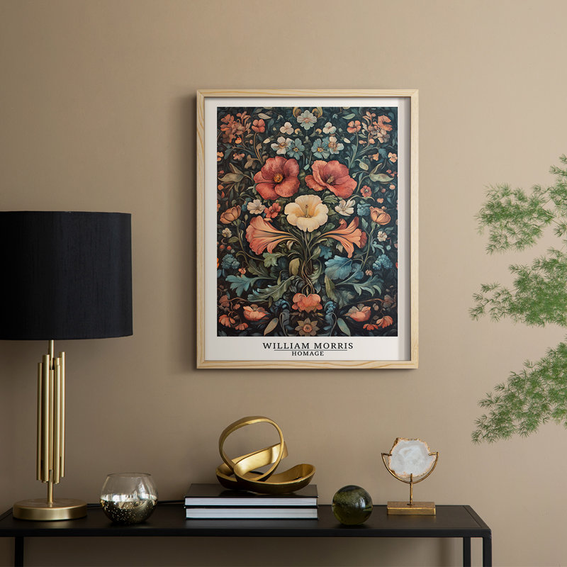 Reproduction encadrée de bois massif de la série XXI de Wil Morris, Naturel, H 15 po x l 12 po