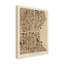 « milwaukee wisconsin city map brown », impression sur toile tendue-853182360