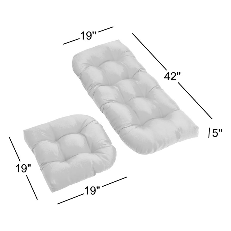 Indoor 5'' Loveseat Seat Cushion, Caramel