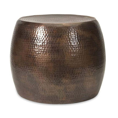 Nuria Hammered Accent Table