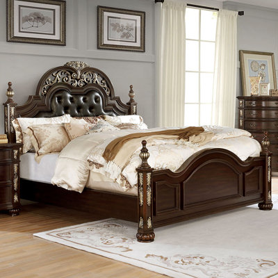 Dionne Upholstered Wingback Bed